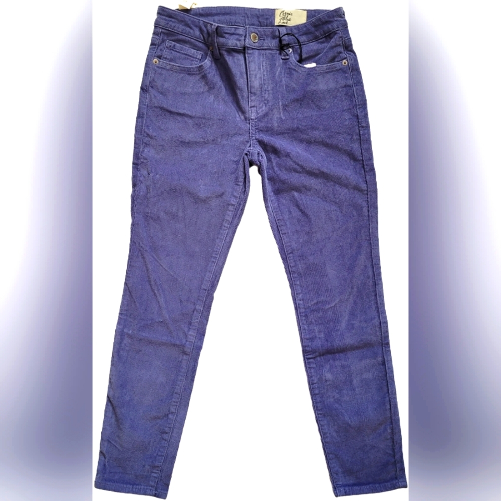 NWT Cosmic Blue Love Stitch Fix Corduroy Skinny Pants - Purple - 25P (Petite)